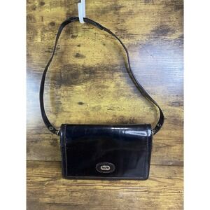 Vintage Fiocchi Brown Tan Leather Bag Made in Italy with Strap Cross Body